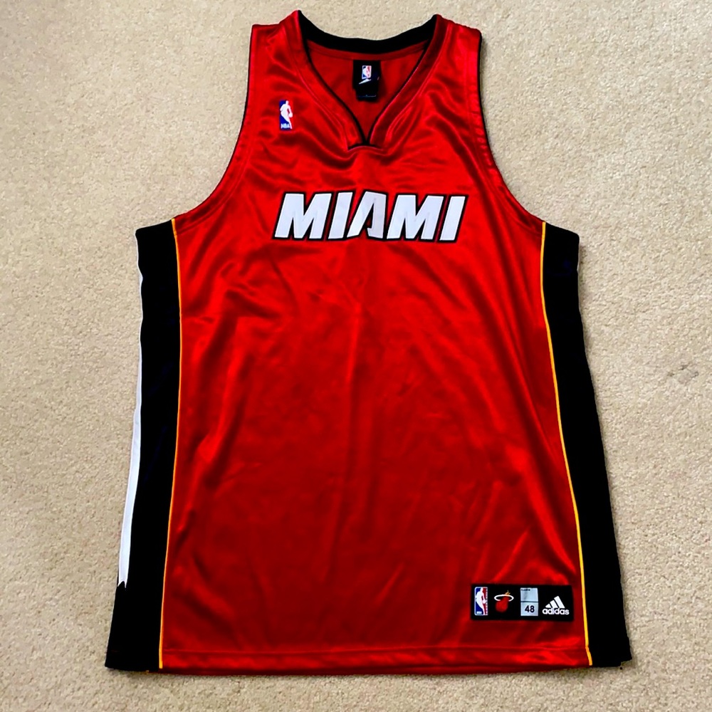 Vintage Miami Heat Adidas size 48 Jersey.